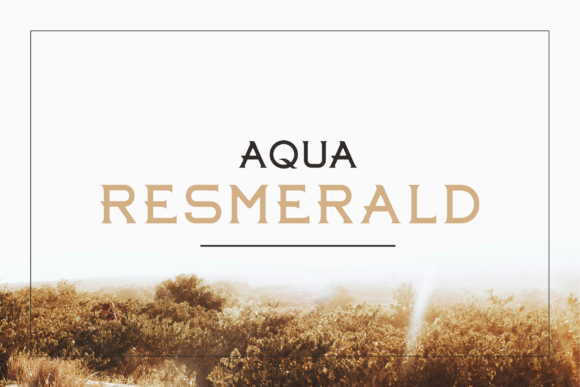 Aqua Resmerald Font: A Bold Serif for Digital Designers
