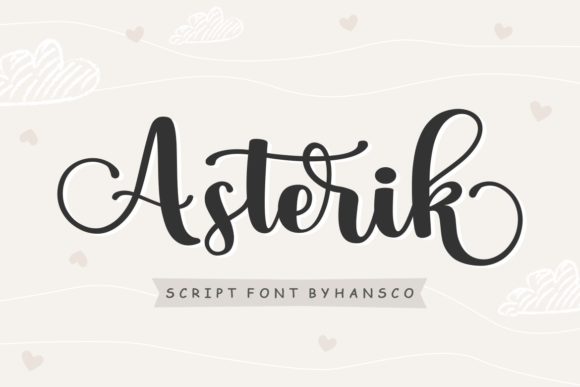 Asterik: A Bold Script Font for Branding with Personality