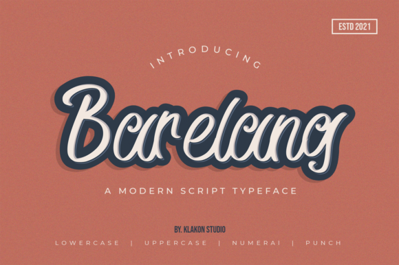 Barelang Font: A Bold Handwritten Typeface for Digital Design