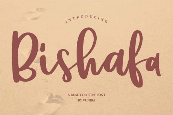 Bishafa: A Trendy Handwritten Font for Memorable Branding