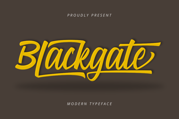 Blackgate Font: A Bold, Handwritten Typeface for Creative Makers