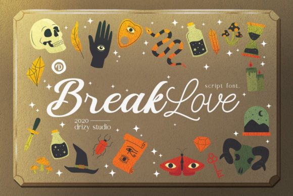 BreakLove: A Bold Handwritten Font for Branding with Personality