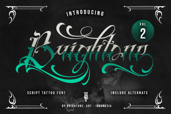 Brightone Font: A Bold Typeface for Craft Creators