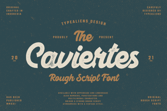 Caviertes: A Bold Handwritten Font for Editorial Elegance