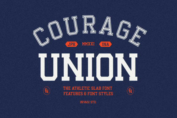 Courage Union: A Bold Slab Serif Font for Campaign Designers