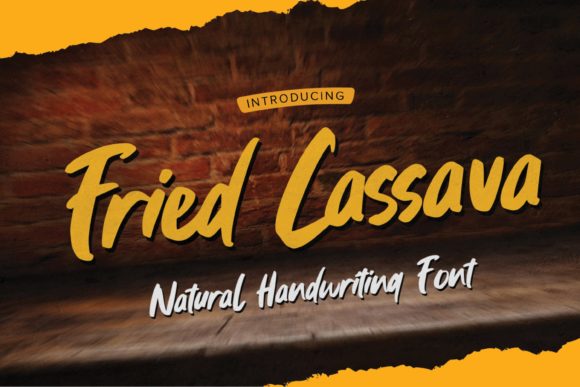 Fried Cassava: A Playful Handwritten Typeface for Creative Branding