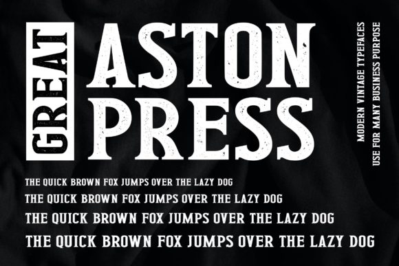 Great Aston Press: A Bold Typeface for Digital Design
