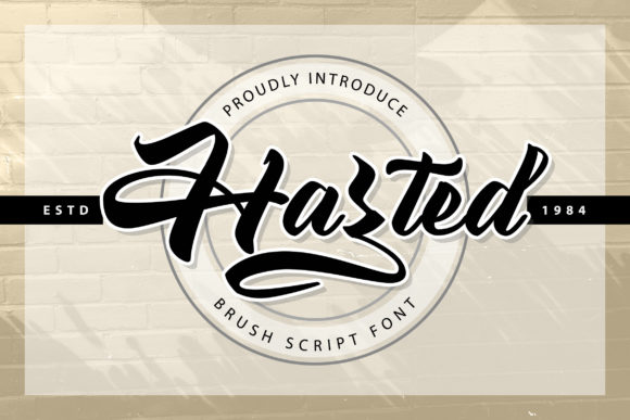 Hazted: A Bold Handwritten Typeface for Editorial Design