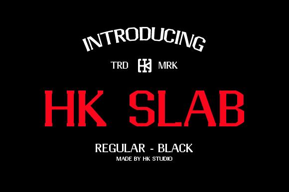HK Slab: A Bold Typeface for Branding Projects