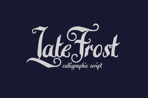 Late Frost Font: Elevating Digital Typography with Handwritten Elegance