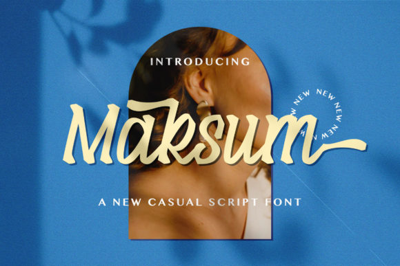 Maksum: A Stylish Handwritten Font for Editorial Design