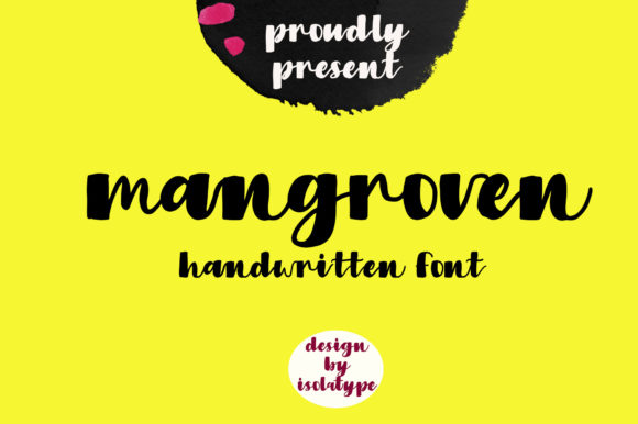 Mangroven: A Bold Handwritten Font for Editorial Design