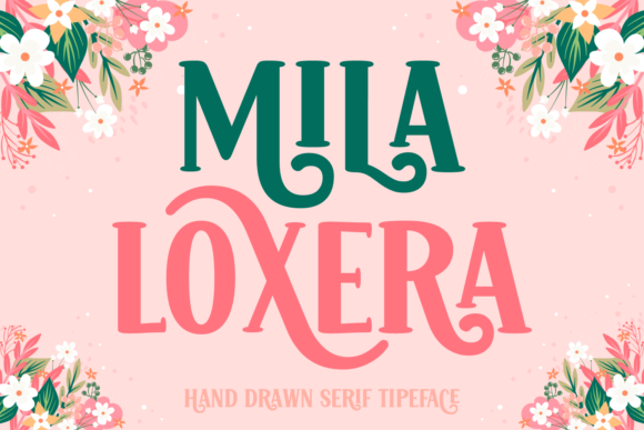 Mila Loxera: A Bold Serif Typeface for Digital Design