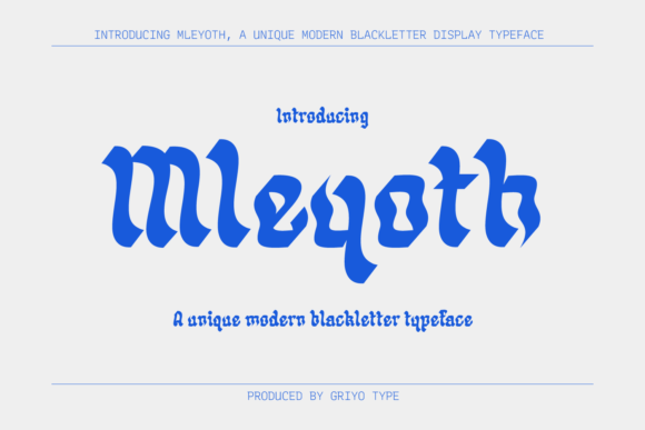 Mleyoth Font: A Bold Typeface for Marketers and Designers