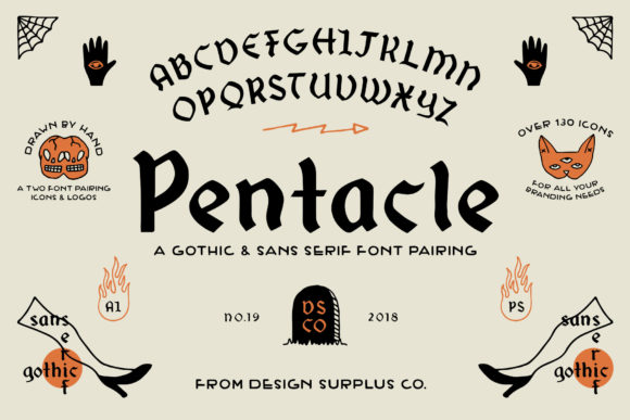 Pentacle Font Review: A Gothic Duo for Bold Branding