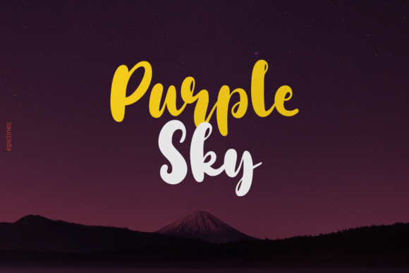 Purple Sky Font: A Creative Boost for Your Brand Identity