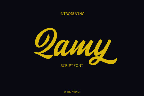 Qamy Font: A Bold Handwritten Typeface for Branding Projects