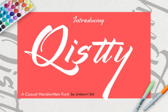 Qistty: A Script Font with Heart for Modern Design