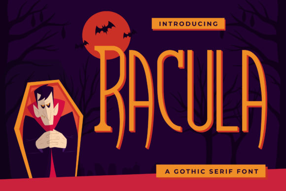 Racula: A Serif Font with Personality for Purposeful Design