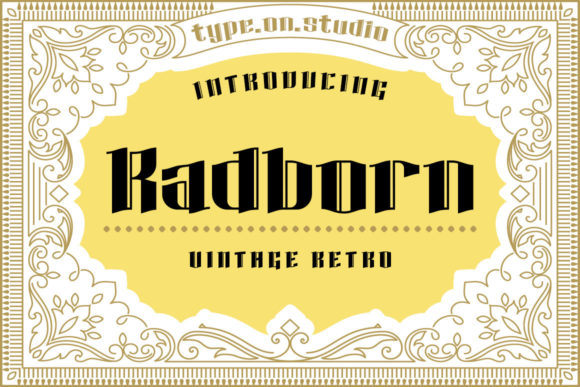 Radborn Font: A Creative Typeface for Makers and Sellers
