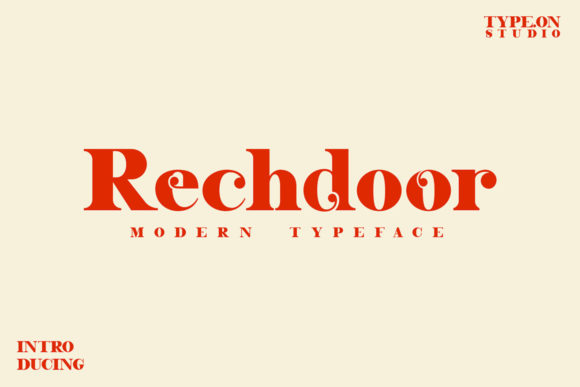 Rechdoor Font: A Bold Typeface for Memorable Campaigns