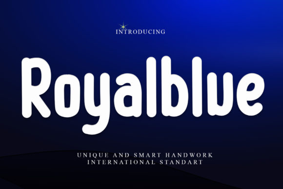 Royalblue Font: A Handwritten Typeface for Bold Craft Projects