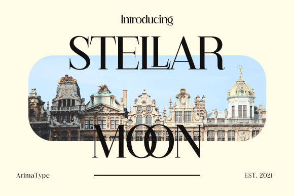 Stellar Moon: A Bold, Simple Serif Font for Branding Projects