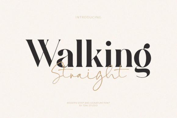 Walking Straight: The Font That Elevates Your Campaign Design